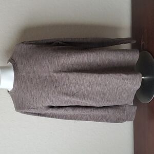 4/$30 George sz L (42-44) henley Long-sleeved heathered brown men's top